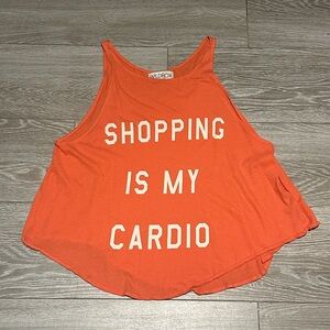 Wildfox Shopping Is My Cardio Tank